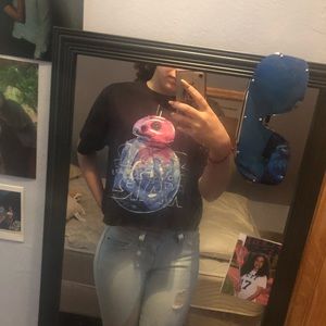 Large Star Wars Crop Top